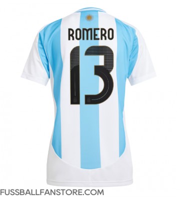 Argentinien Cristian Romero #13 Replik Heimtrikot Damen Copa America 2024 Kurzarm